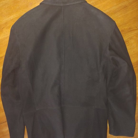 Claiborne Handmade Soft Lambskin Suede Blazer 42 Blazer - Picture 12 of 13